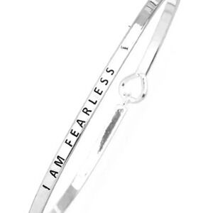 I‎ Am Fearless Message Bracelet